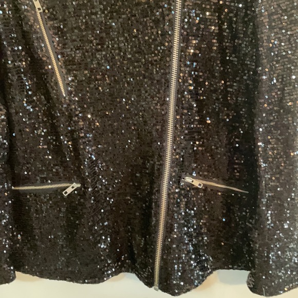 XSOLDXFree People Midnight Moto Sequin Jacket - Picture 7 of 11